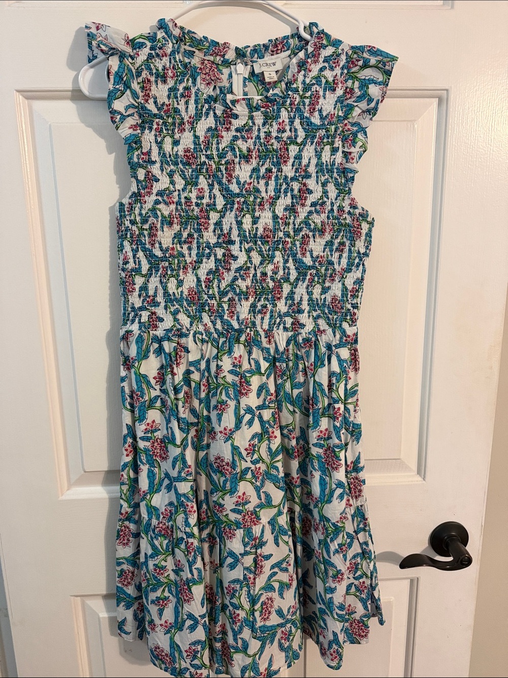 J. Crew Floral Smocked Dress size small